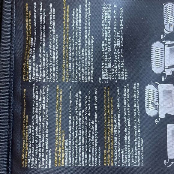 CD STORAGE Holder Fits w velcro straps over car visor! - Picture 5 of 6